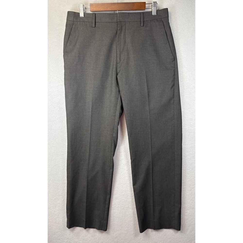 Banana Republic Dress Pants Mens 32 Gray Modern Fit Charcoal Trousers Business